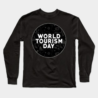 World Tourism Day September 27th Eat Sleep Travel Repeat Long Sleeve T-Shirt